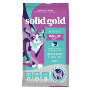 Solid Solid Gold 素力高 貓糧 無穀物室內配方 三文魚味 3lb 3lb  正面圖