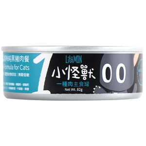 怪獸部落 怪獸部落 1種肉貓主食罐 純豬肉 82g 82g  正面圖