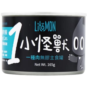 怪獸部落 怪獸部落 1種肉貓主食罐 純豬肉 165g 165g  正面圖