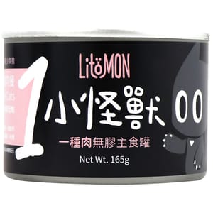 怪獸部落 怪獸部落 1種肉貓主食罐 純鴨肉 165g 165g  正面圖