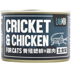 怪獸部落 怪獸部落 野味貓主食罐 蟋蟀雞肉 165g 165g  正面圖