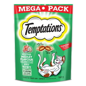 Temptations Temptations 貓零食 海鮮百匯口味 160g 160g  正面圖