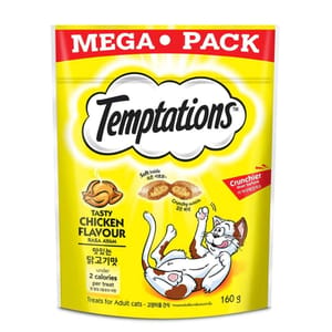 Temptations Temptations 貓零食 火烤嫩雞口味 160g 160g  正面圖