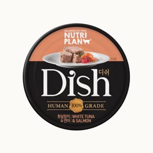 Nutriplan Nutriplan 營養企劃 Dish 貓罐頭 韓國100%人用級別配方 三文魚及白身吞拿魚 85g 85g  正面圖