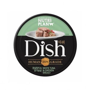 Nutriplan Nutriplan 營養企劃 Dish 貓罐頭 韓國100%人用級別配方 雞肉及白身吞拿魚 85g 85g  正面圖