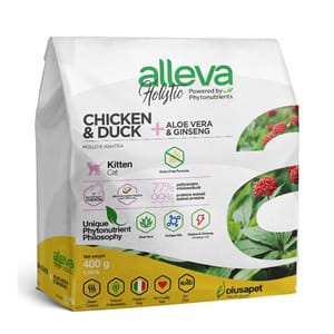 alleva alleva 草本呵護完整配方貓乾糧 幼貓 400g 400g 正面圖