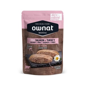 ownat ownat 貓濕糧 幼貓 三文魚與放牧火雞 85g 85g 正面圖