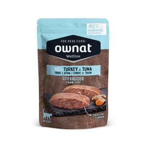 ownat ownat 貓濕糧 放牧雞肉與吞拿魚 85g 85g  正面圖