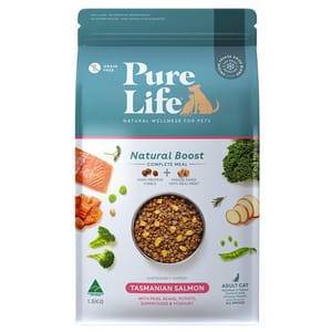 Pure Pure Life 貓糧 成貓 塔斯馬尼亞三文魚 1.5kg 5kg 正面圖