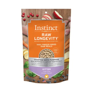 Instinct Instinct 貓糧 本能 貓糧 無穀物凍乾長壽幼貓生肉主食糧 走地雞肉 9.5oz 5oz  正面圖