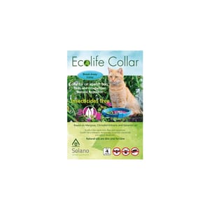 Ecolife Ecolife Collar 貓用天然驅蚤頸帶 藍色  貓用 正面圖