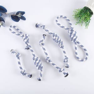 HelloDOG HelloDOG 玩具嚴選 棉繩狗狗磨牙玩具 款式隨機 1件   正面圖