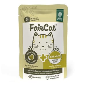 Green Green Petfood FairCat Balance 貓主食濕糧 抗氧化護心配方 維生素C及E+綠茶提取物 85g 85g  正面圖