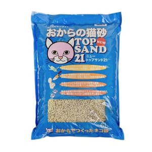 日本SANMATE 日本SANMATE Top Sand 21有機單通 豆腐貓砂 6L 6L  正面圖