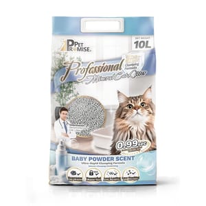 Pet Pet Promise毛孩承諾 高級 礦物貓砂 爽身粉味 10L  - 原裝行貨 10L  正面圖