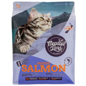 Meadowland Meadowland 貓糧 美毛配方 三文魚 5kg 5kg 正面圖