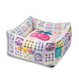 TOUCHDOG TOUCHDOG 寵物床墊 櫻桃正⽅窩 粉色 50x50x23cm   正面圖