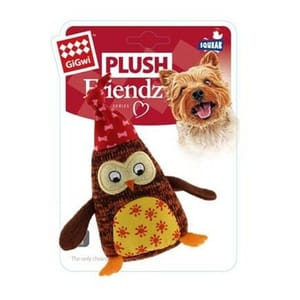 GiGwi GiGwi Plush Friendz中小型犬系列 玩偶貓頭鷹   正面圖