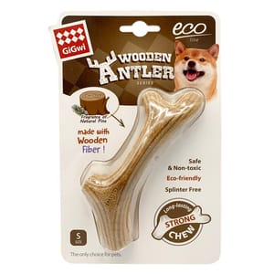 GiGwi GiGwi ECO⽊塑鹿⾓ S   正面圖