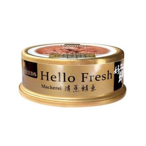 SEEDS SEEDS 貓罐頭 Hello Fresh好鮮燉湯 清蒸鯖⿂ 50g 50g  正面圖