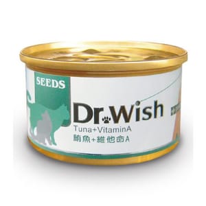 SEEDS SEEDS 貓罐頭 Dr Wish營養慕絲 鮪⿂+維他命A 85g 85g  正面圖