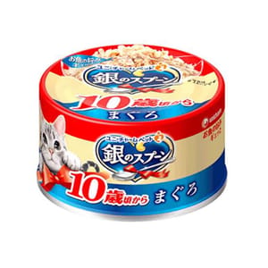 Unicharm Unicharm 貓罐頭 10歲以上老年貓罐頭 ⾦槍⿂鰹⿂配⽅ 70g 70g 正面圖