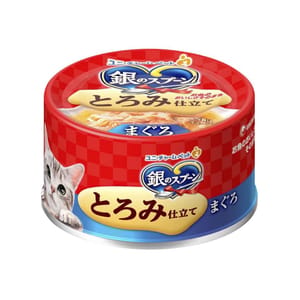 Unicharm Unicharm 貓罐頭 銀匙成貓濃湯罐頭 金槍魚鰹魚配方 70g 70g  正面圖