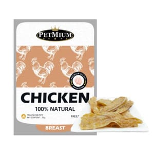 PETMIUM PETMIUM 貓狗小食 ⾵乾雞胸⾁ 50g 50g  正面圖