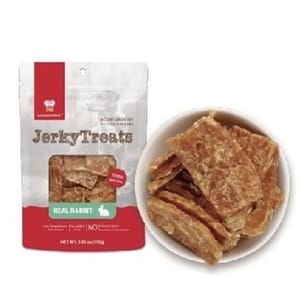 NATURA NATURA NOURISH JerkyTreats全天然低溫烘乾 兔肉塊 100g 100g  正面圖