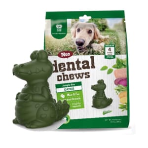 NATURA NATURA NOURISH Dental Chews 中大型犬用 薄荷味潔齒鰐魚 356g 356g 犬用 正面圖