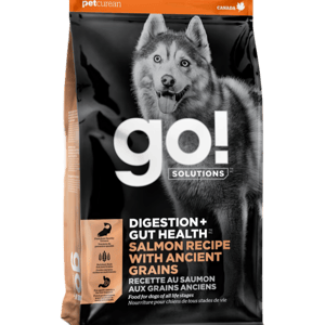 GO! GO! SOLUTIONS 狗糧 古早穀物腸胃保健系列 三文魚 3.5lb 5lb 正面圖