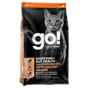 GO! GO! SOLUTIONS 貓糧 古早穀物腸胃保健系列 三文魚 3lb 3lb 正面圖
