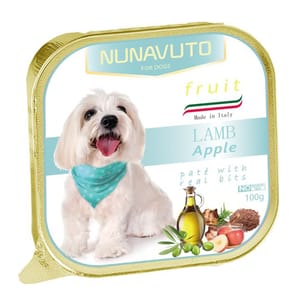 NUNAVUTO NUNAVUTO 狗罐頭 鋁製餐盒 羊肉+蘋果 100g 100g 正面圖