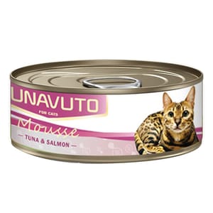 NUNAVUTO NUNAVUTO 貓罐頭 慕斯系列 吞拿魚+三文魚 60g 60g  正面圖