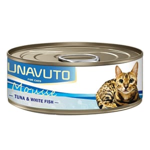 NUNAVUTO NUNAVUTO 貓罐頭 慕斯系列 吞拿魚+白飯魚 60g 60g  正面圖
