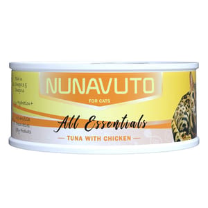 NUNAVUTO NUNAVUTO ALL Essentials 主食貓罐 濃湯系列 吞拿魚+雞肉 75g 75g 正面圖
