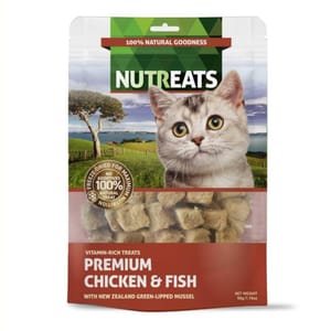 Nutreats Nutreats 貓零食 紐西蘭凍乾雞肉+魚+青口 50g 50g  正面圖
