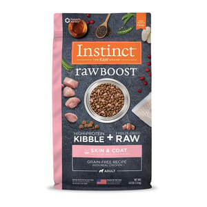 Instinct Instinct 狗糧 無穀物生肉系列 皮膚毛髮健康配方 雞肉 4lb 4lb 正面圖