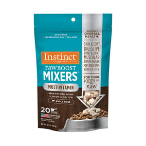 Instinct Instinct 狗糧 凍乾肉粒 多種維他命成犬 牛肉配方 0.75oz 75oz 正面圖