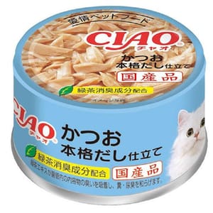 CIAO CIAO 貓罐頭 鰹魚正宗高湯 85g 85g 正面圖