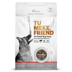 TU TU MEKE FRIEND 狗糧 超級食品風乾犬糧 ⽜⾁三⽂⿂鯖⿂ 500g 500g  正面圖