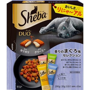 Sheba Sheba Duo 貓零食 日本貓貓夾心酥 精選金槍魚味 20g 10袋入 20g  正面圖