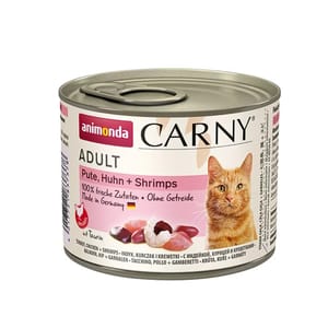 Animonda Animonda Carny 無穀物成貓主食罐 火雞+雞+蝦 200g 200g  正面圖