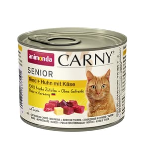 Animonda Animonda Carny 無穀物高齡貓主食罐 牛+雞+芝士 200g 200g 正面圖