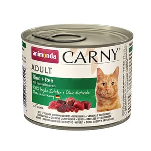 Animonda Animonda Carny 無穀物成貓主食罐 牛+鹿+越橘 200g 200g  正面圖