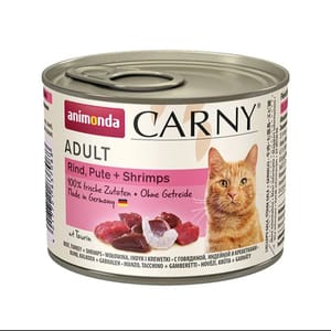 Animonda Animonda Carny 無穀物成貓主食罐 牛+火雞+蝦 200g 200g  正面圖