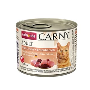 Animonda Animonda Carny 無穀物成貓主食罐 雞+火雞+鴨心 200g 200g  正面圖