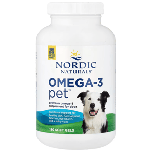 Nordic Nordic Naturals Omega-3 Pet Soft Gels for Dogs 軟凝膠180粒 180粒 犬用 正面圖