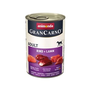 Animonda Animonda GranCarno 高齡犬主食罐 牛肉+羊肉 400g 400g  正面圖