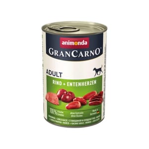 Animonda Animonda GranCarno 成犬主食罐 牛肉+鴨心 400g 400g 正面圖